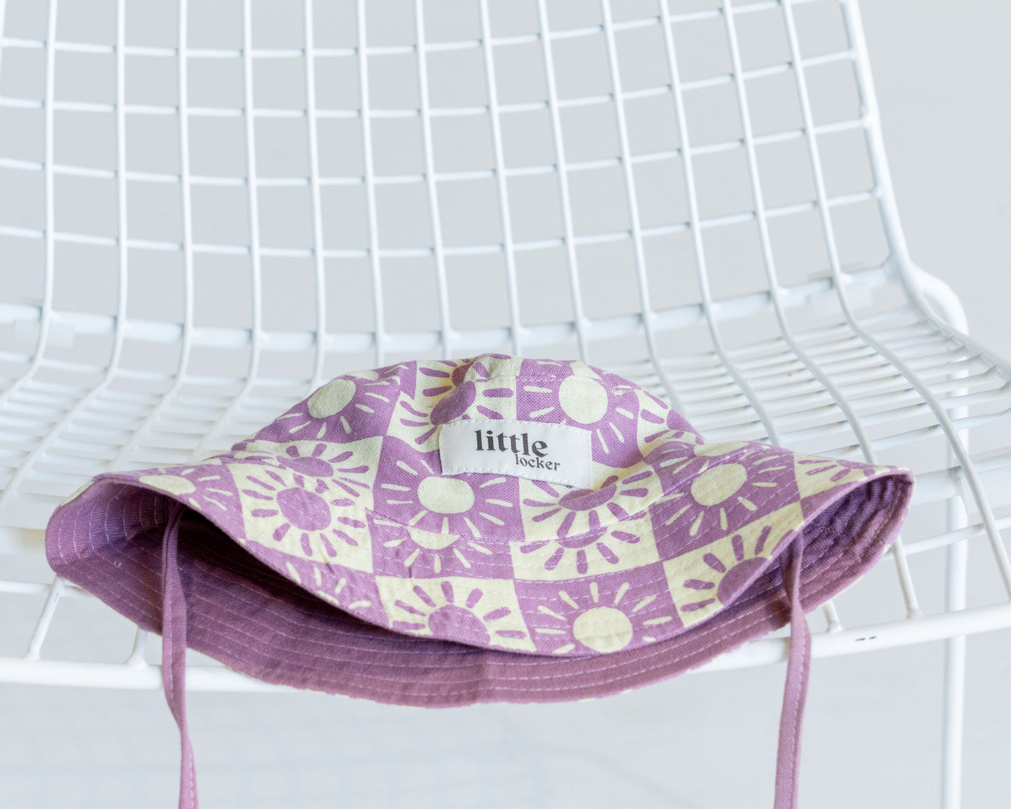 BRIGHTER DAYS REVERSIBLE BUCKET HAT - LILAC/BANANA
