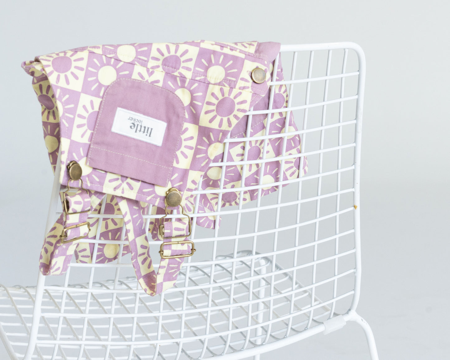 BRIGHTER DAYS SHORT OVERALL - LILAC/BANANA