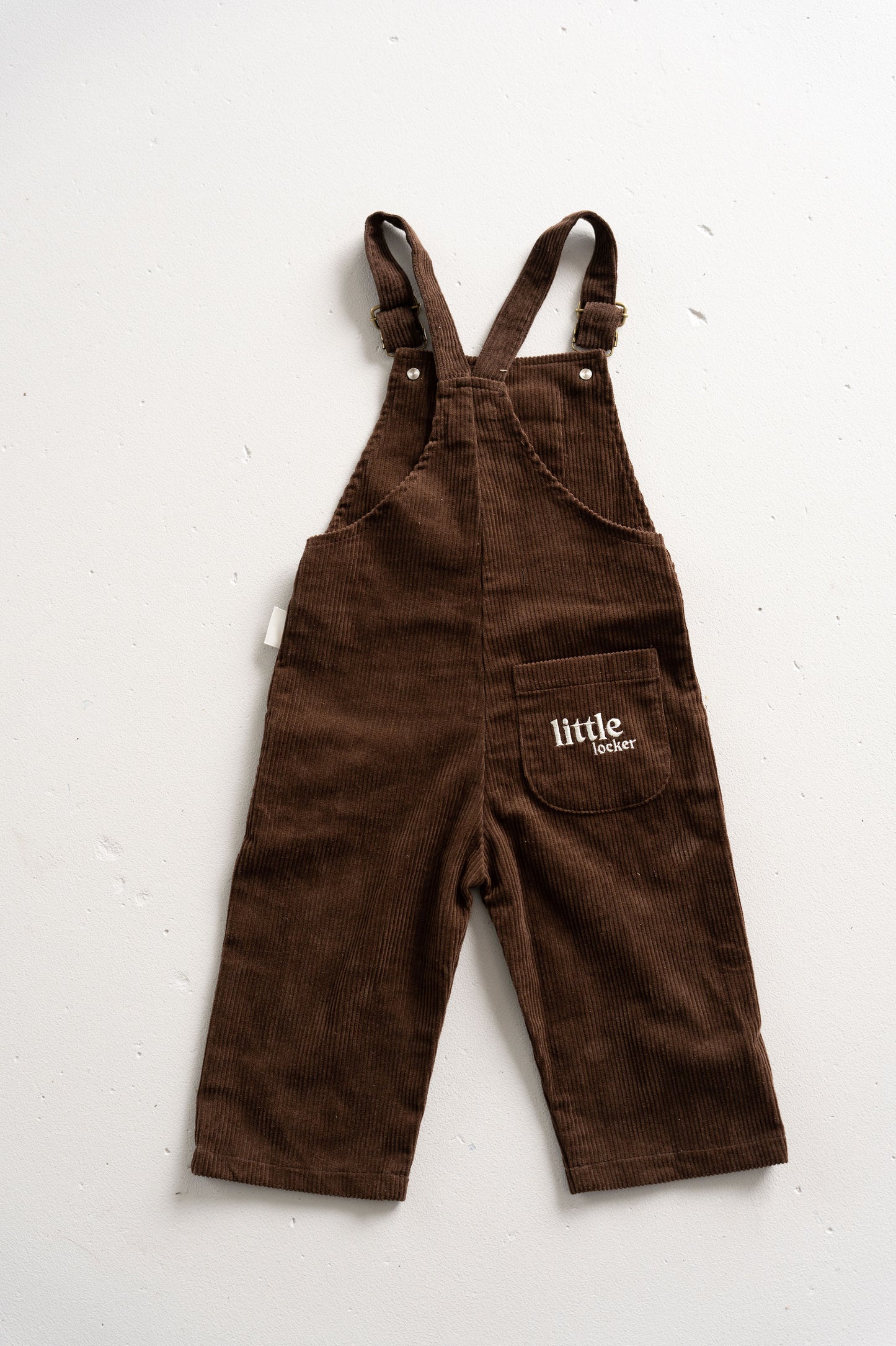 Brown Corduroy overall for babies, toddlers and kids. Made from soft cotton with adjustable straps and a relaxed fit.
