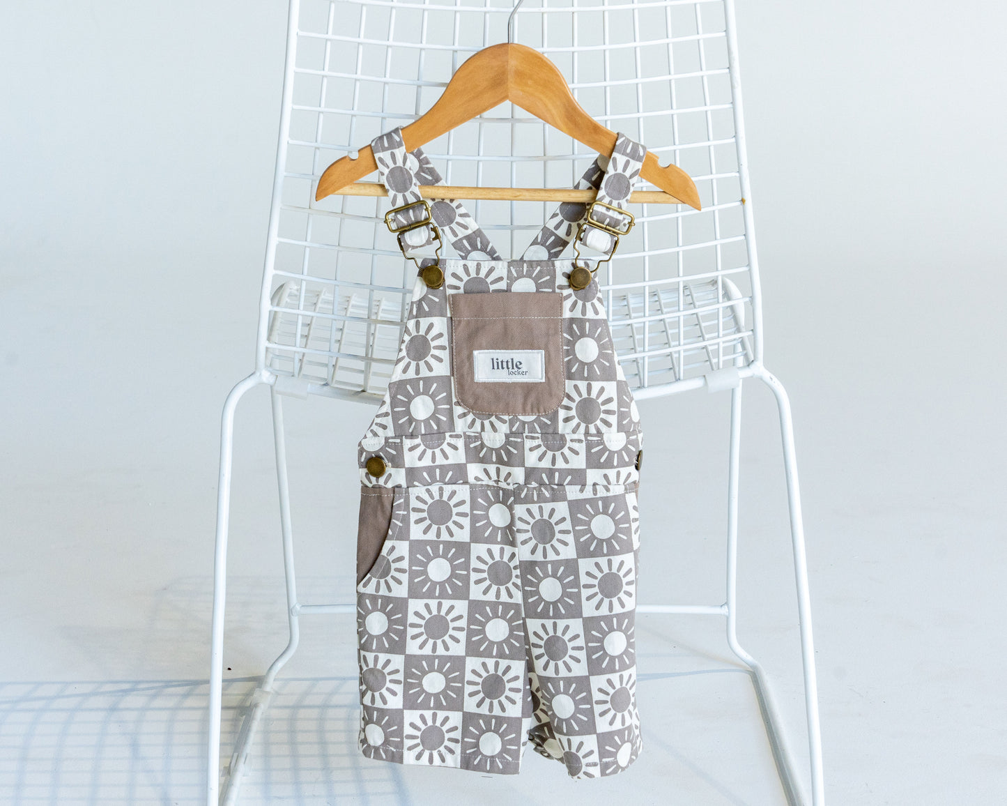 BRIGHTER DAYS SHORT OVERALL - MOCHA/COCONUT