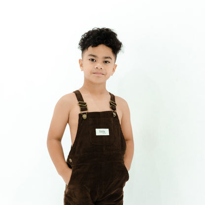 CORDUROY OVERALL - CHOCOLATE