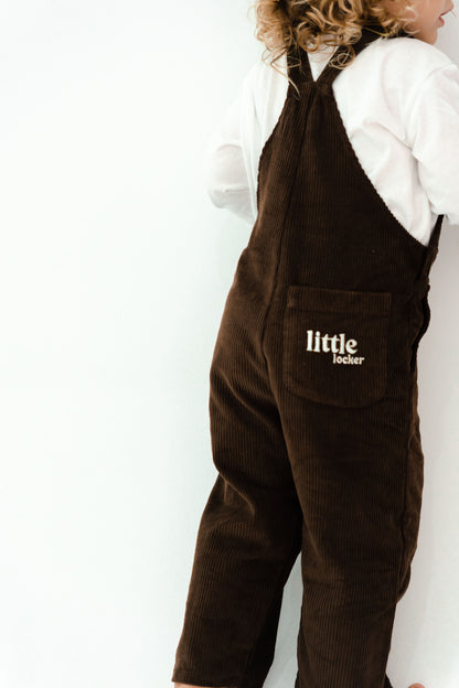 CORDUROY OVERALL - CHOCOLATE