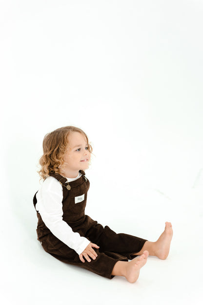 CORDUROY OVERALL - CHOCOLATE