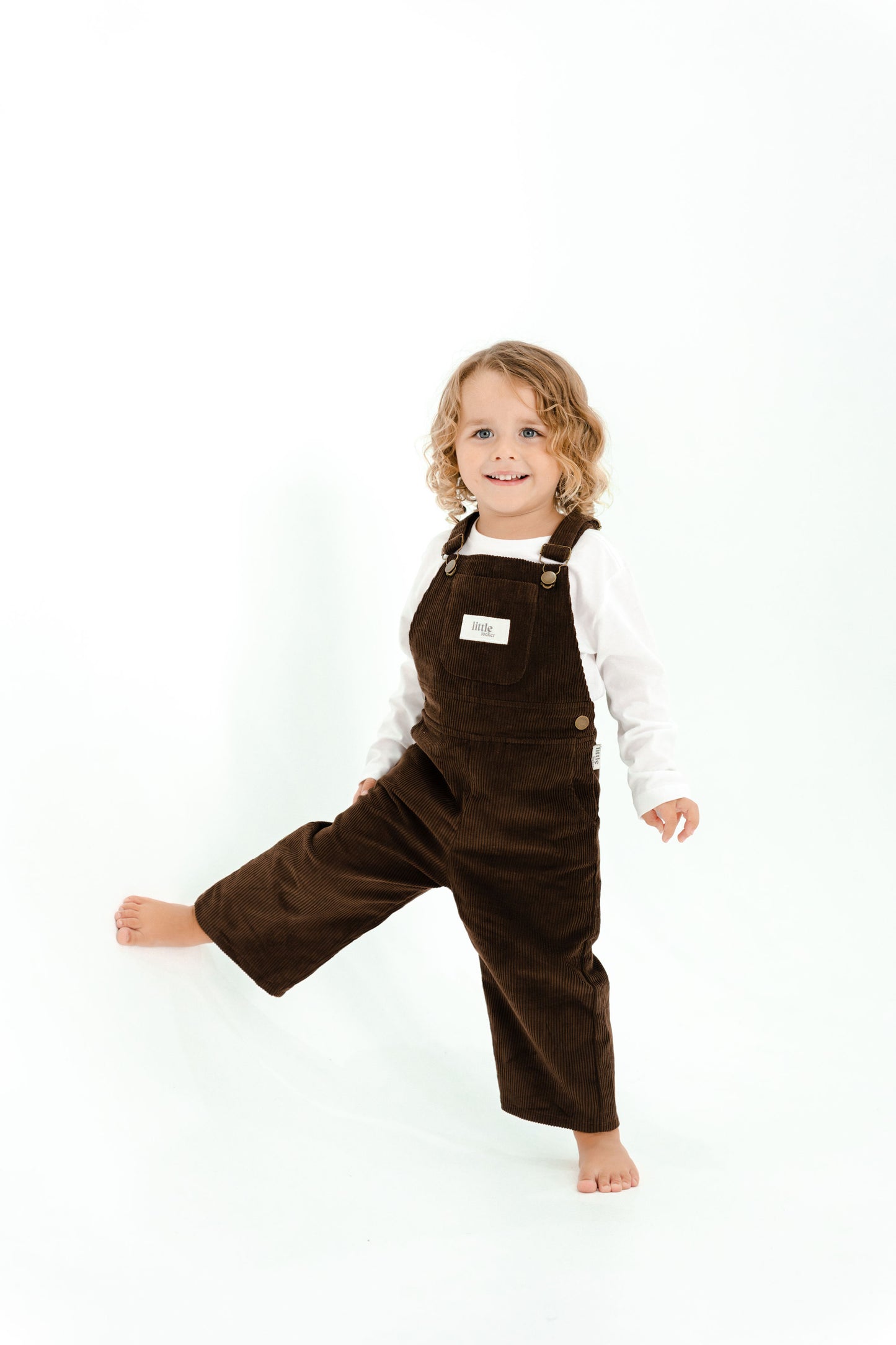 CORDUROY OVERALL - CHOCOLATE