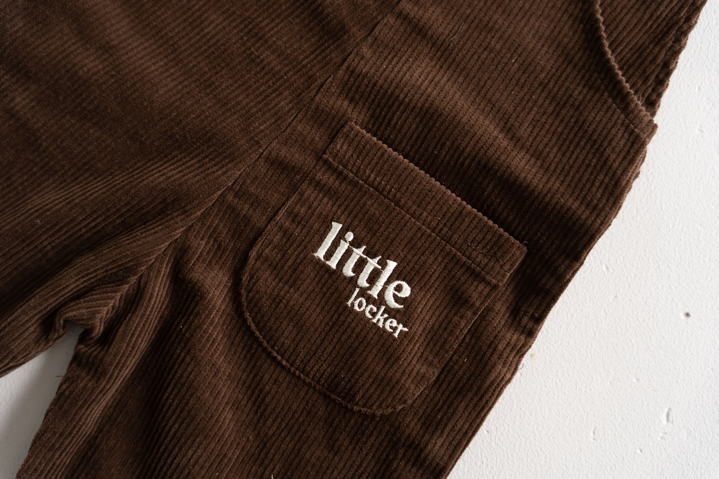 CORDUROY OVERALL - CHOCOLATE