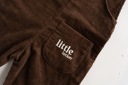 CORDUROY OVERALL - CHOCOLATE