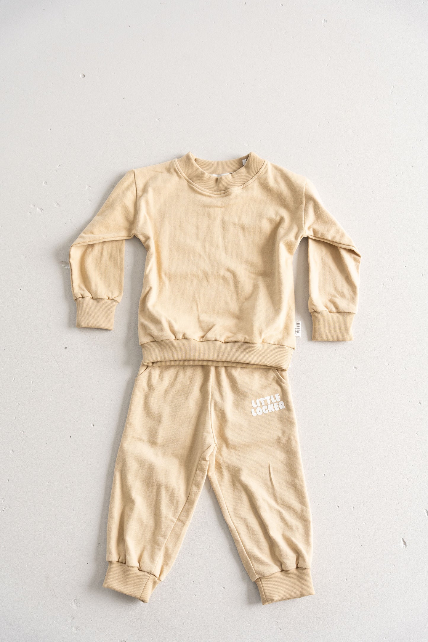 PUFF PRINT TRACK SET - LATTE