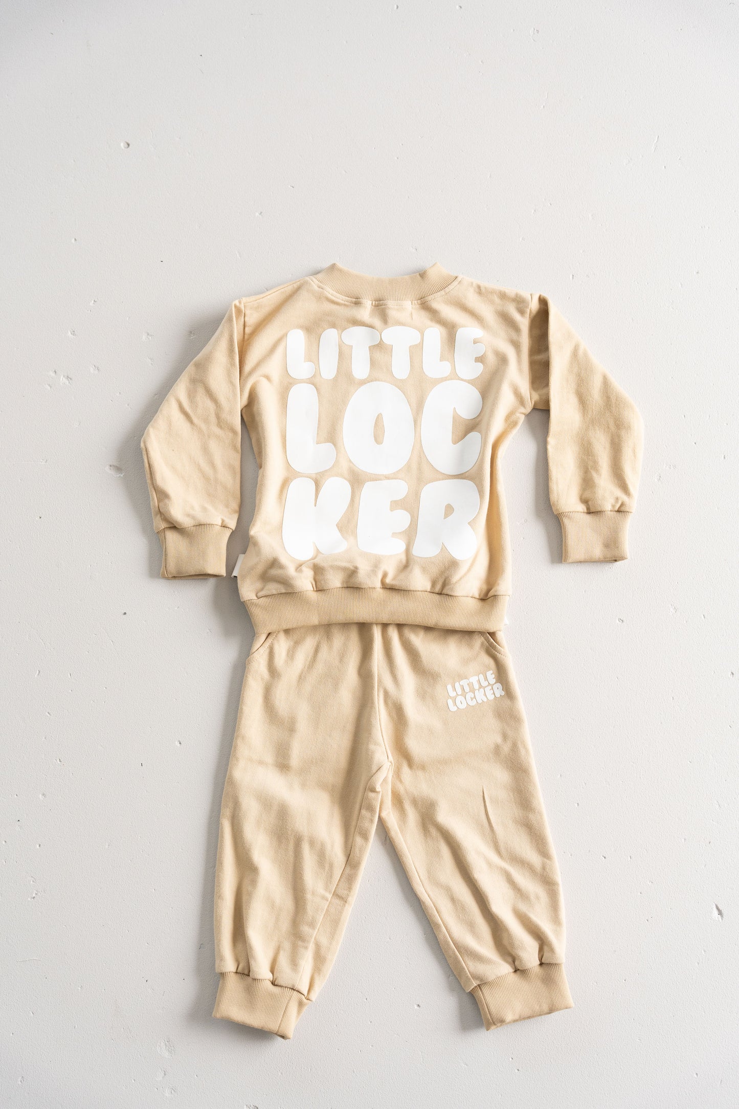 PUFF PRINT TRACK SET - LATTE