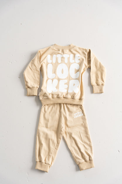 PUFF PRINT TRACK SET - LATTE