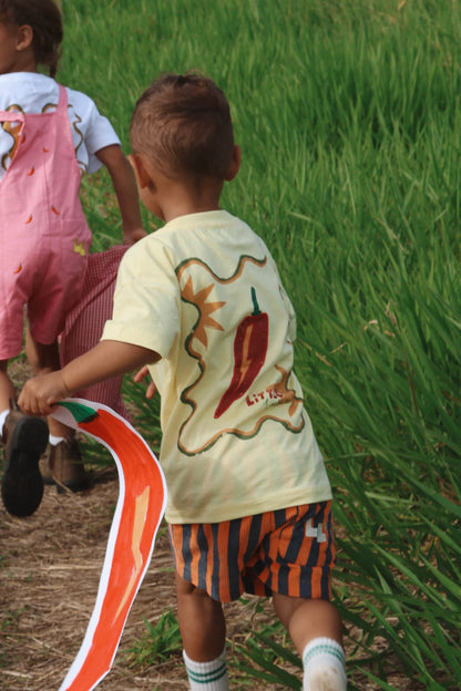 Little Locker's sustainable ethically made cotton graphic t-shirt featuring artwork by Camellia Pickle.