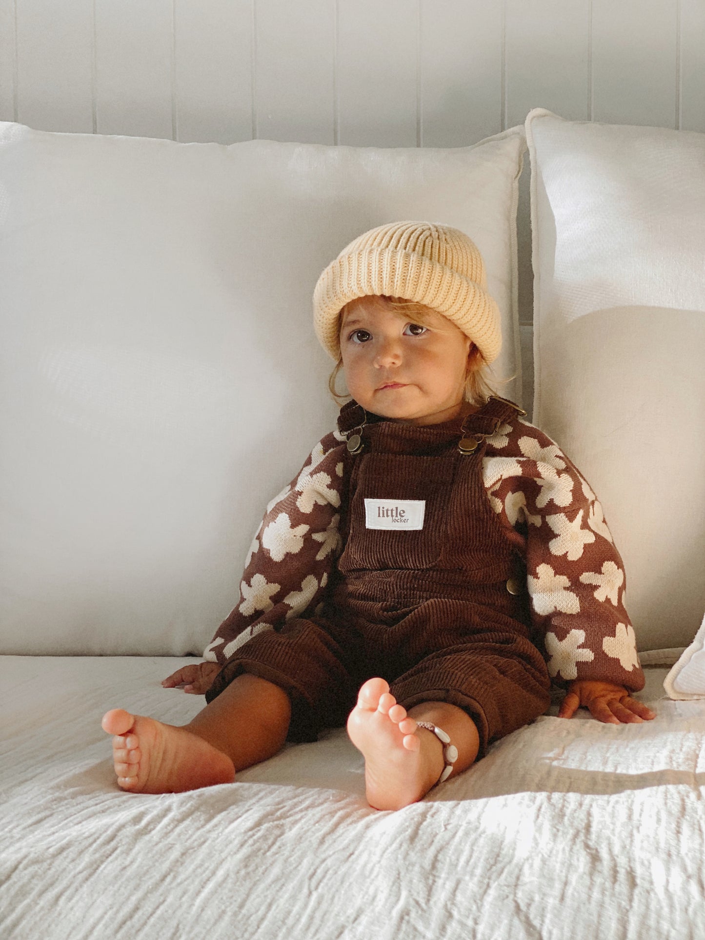 CORDUROY OVERALL - CHOCOLATE